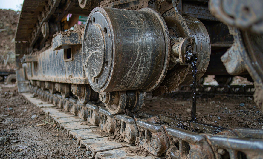 How to Check Excavator Track Rollers for Oil Leaks Before They Seize