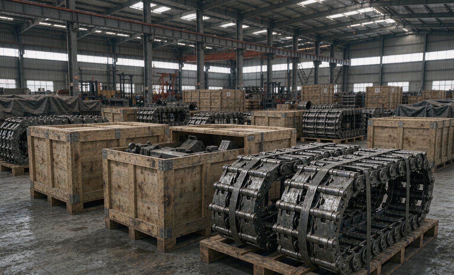 How Excavator Parts Are Packed and Shipped for Export