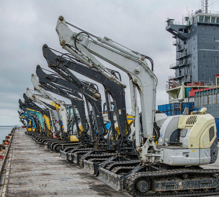 September 2026 excavator exports: Europe down 23%, Latin America up 96%